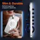 TAURI 3 in 1 Magnetic for iPhone 13 Case with 2X Screen Protectors, [Designed for Magsafe] [Not-Yellowing] Bling Cute Sparkly Phone Case for 13, Glitter Clear