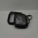 PACKISM Clear Toiletry Bags - 3 Pack Makeup Bags with Handle, Large Opening, Waterproof Cosmetic Bags Fit Carry-on Travel Essentials, Black