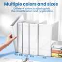 SUNEE 3 Ring Binder 2 Inch 2 Pack, Clear View Three Ring PVC-Free (Fit 8.5x11 Inches) for School or Office Supplies, White