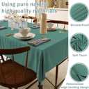 HX&OD Rectangular Tablecloth Cationic Fabric Waterproof Stain Resistant Wrinkle-Resistant for Home/Decoration/Party/Buffet/Wedding/Dining Room/Camping
