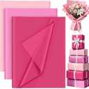 PLULON 90 Sheets Pink Tissue Paper for Gift Bags, Colored Gift Wrapping Paper Tissue Bulk for Crafts Packaging Birthday Baby Shower, Wedding Holiday Flower Bachelorette Bridal Party Decorations