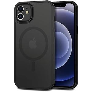CACOE Magnetic Case for iPhone 12 & iPhone 12 Pro 2020 6.1 inch-Compatible with MagSafe & Magnetic Car Phone Mount,TPU Thin Phone Cases Cover Protective Shockproof Anti-Fingerprint(Matte Black)