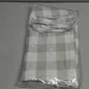 Maxmill Round Checkered Tablecloth Spillproof Wrinkle Free Heavy Weight Gingham Table Cloth for Circular Table Buffalo Plaid for Buffet Banquet Parties Holiday Dinner 70 Inch Gray and White