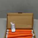 Orange Flameless Taper Candles with Remote, Flickering Battery Halloween Fall LED Candlesticks Set of 12