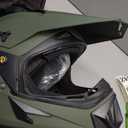 MMG Adult Motorcycle Off Road Helmet DOT - MX ATV Dirt Bike Motocross UTV - with Goggles (Military Green, Large)