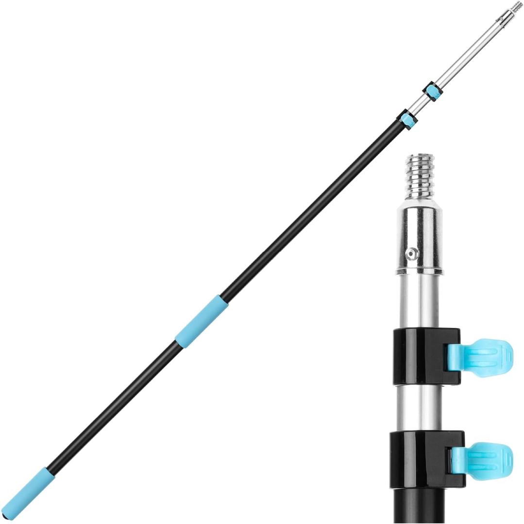 Bates- Telescopic Extension Pole, 12 Ft, Aluminum Alloy, Sturdy Multi-Purpose Extension Pole with Flip-Lock Design for Painting, Dusting and Cleaning