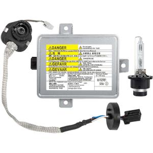 RANSOTO Xenon HID Headlight Ballast Unit Assembly with Igniter and D2S Bulb Compatible with 2002-2005 Acura TL TSX and TL Type-S, 2004-2009 Honda S2000, Mazda 3 Replaces X6T02971, W3T10471, W3T14371