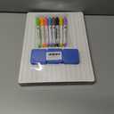 6pack Dry Erase Board 9"x12"with Lines and Blank Surface Learning,Math,Writing Teacher & Homeschool Supplies Mini Whiteboard Erasers Included Colors pens