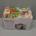 Mecity 2 Slice Toaster Touch Screen 1.5" Wide Slot, Stainless Steel Smart Bread Toaster for Bagel Muffin Waffle Gluten Free Breads, Timer, Defrost, Reheat, 120V 825W