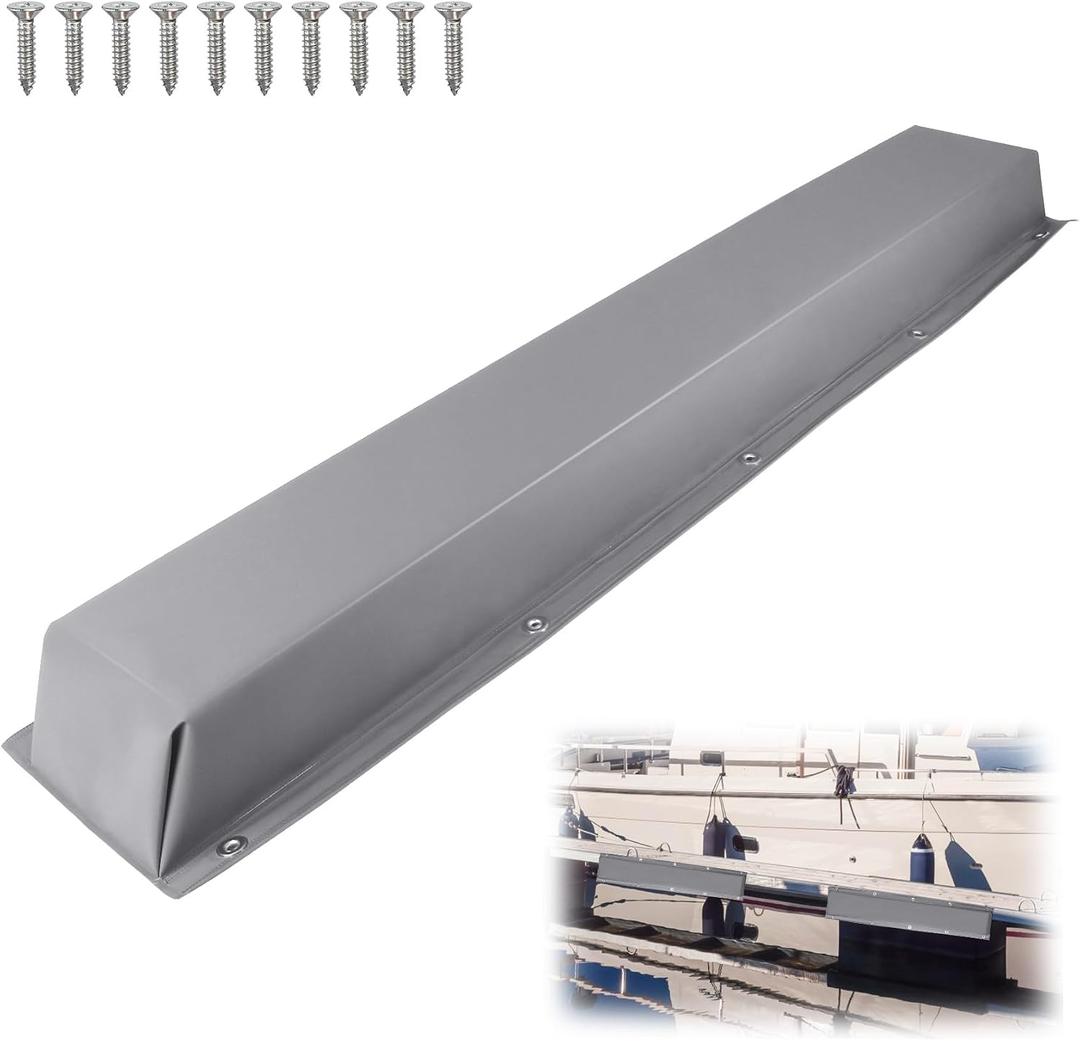 ORLANG 36"/48"/59"/72" Dock Bumpers,Dock Fenders with Stainless Steel Screws,Boat Dock Bumpers,Dock Post Bumper for Docking Edges, Piling, Vertical Poles, Horizontal Decks or Piers(Multiple Colors), 48 In-1Pack