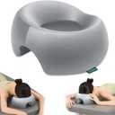 Memory Foam Prone Massage Pillow - Ergonomic Face Down Pillow for Massage Table, Home Sleeping & Post-Surgery Recovery Comfortable Face-Down Sleeping & Spa Use (Silver Gray)