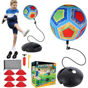 COUOMOXA Sports Soccer Toys for Kids: Interactive Soccer Toy with Rebound - Soccer Gift for 3 4 5 6 7 8-12 Year Old Boys Backyard Indoor 2-in-1 Football Games - Birthday Gifts for Ages 3-12