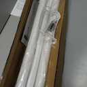 ZOCONE Tension Curtain Rods No Drilling, Adjustable 51-168 Inch, White