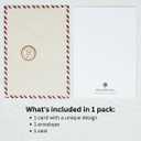 2 x Christmas Card for Papa, Grandpa Merry Christmas Greeting Cards with Envelope and Seal, Christmas Gift for Papa, Grandpa, Grandparents, Xmas Gift Ideas