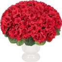 2 x 5 Pcs Faux Geranium Flowers Outdoor Decor for Planters Window