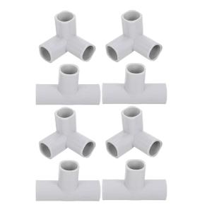 ERINGOGO 8pcs Baby Playpen Connectors T Shaped Joints Baby and Pet Gate Replacement Parts for Play Yard Safety and Easy Assembly