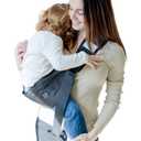 Toddler Sling Carrier 25-50 lbs - Easier to Use, Padding Behind Buckle, Safe & Secure Construction, Nylon Molle Loops Webbing Hold Keys & Supplies - Black