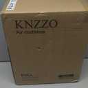 KNZZO Air Mattress Full with Built-in Pump, Blow Up Mattress with Soft Flocked Top, Leakproof Inflatable Mattress, Foldable Waterproof Air Bed for Home, Guests, Camping, with Storage Bag