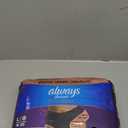 Always Discreet Boutique Incontinence and Postpartum Underwear for Women, Maximum Protection, Large, Black, 18 Count