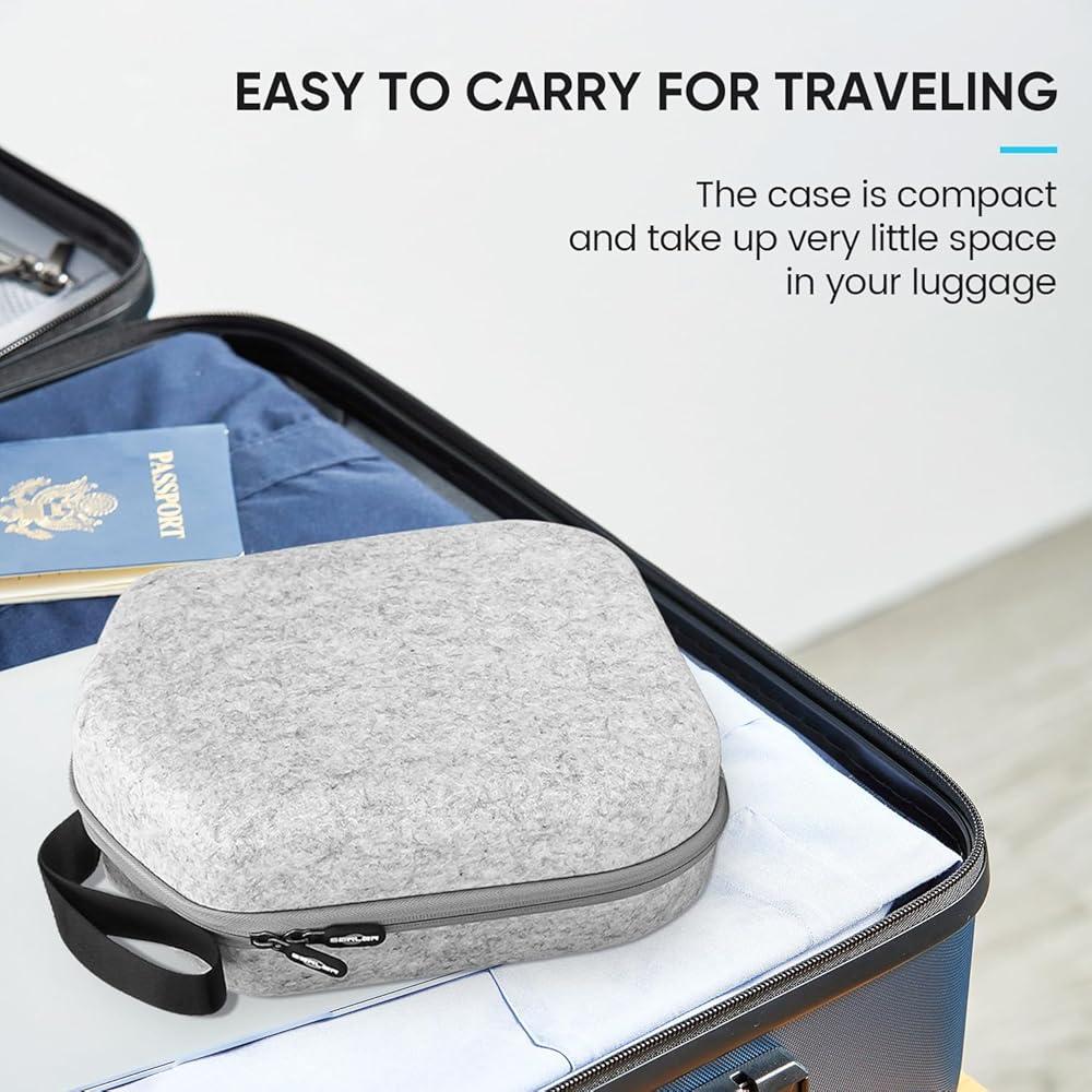 sarlar Hard Carrying Case Compatible with Meta Quest 3S/Quest 3/Oculus Quest 2/Vision Pro Official Original/Elite Strap VR Headset and Controller Accessories, Suitable for Travel and Home Storage