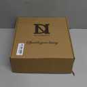 DN DECONATION White Glass Christmas Ornaments, Set of 8, 3' Hanging Christmas Baubles for Xmas Tree Decoration, Wedding Party Gift