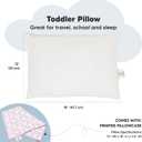 Toddler Pillow with Pillowcase - 13x18 My Little Dreamy Kids Travel Bed Pillows for Sleeping, Organic Cotton Small Pillowcase, Soft & Breathable, Machine Washable, Toddlers 2-5 years old (Alpacas)
