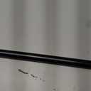 Ivilon Window Curtain Rod Decorative End Cap Design, 1 Inch Rod, 48 to 86 Inch. Black