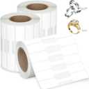 1500 PCS Jewelry Price Tags Stickers, Rectangular Self Adhesive Indentification Tags, Blank Waterproof Price Labels, Removable Residue-Free Labels for Display, Craft Shows of Necklace, Earring, Ring