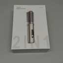 Cordless Hair Straightener Brush, 2 in 1 Curling & Straightening Brush with 200 Million Negative Ions, Mini Travel Hot Straightener Comb for Women, Fast Heating & Dual Voltage