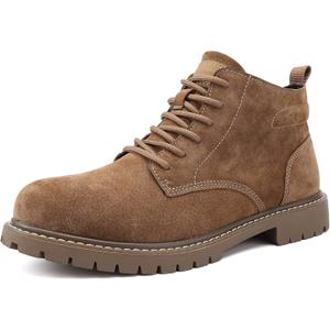 Men's Outdoor Waterproof Hiking Boot Snow Boots Walking Shoes (10, Khaki-fur Lining)