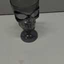 Bokon Set of 12 Halloween Cups Skull Goblets Gothic Party Table Decorations Plastic Goblet Halloween Party Supplies Skeleton Themed Centerpiece (Black)