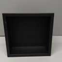12"x12" Shower Niche Matte black stainless steel waterproof recessed wall mounted Insert Storage Shower caddy with a 10.5"x10.5" inside storage usage, no tile needed