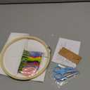 Craftwiz 4-Piece Starter Embroidery Kit for Beginners and Teens with Simple Patterns, Learn 29 Stitches with Hand Embroidery Kit