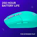 Logitech G305 Lightspeed Wireless Gaming Mouse, Hero Sensor, 12,000 DPI, Lightweight, 6 Programmable Buttons, 250h Battery, On-Board Memory, Compatible with PC, Mac - Mint
