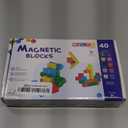 40pcs Magnetic Blocks, Easter Basket Stuffer,Gifts for 3 4 5 6 Year Old Girls & Boys, Classroom Must Haves, STEM Preschool Sensory Magnet Toys for Kids Ages 3-5 4-8