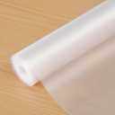 Shelf Liners 24 inch x 20 ft Shelf Liners for Kitchen cabinets nonstick Shelf Lining Drawer Mats EVA Protector for Cupboard (Clear Ribbed,24 inch x 20 ft)