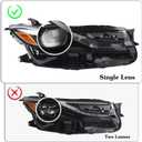 RH Single Len Headlight Assembly Compatible with 2024 2025 Toyota Camry SE LE Headlamp Right Passenger Side Replacement 81110AQ010