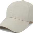 Criss Cross Hat Washed Distressed Baseball Cap Ponytail Hat High Messy Bun Ponycap for Women (One Size, A-quickdrying-khaki)