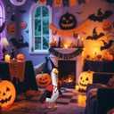 Halloween Goose Outfit, Spooky Clothes Set for 23 Inch Porch Goose Decor Funny Outdoor Garden Lawn Yard Patio Statue Art (Vampire Style)