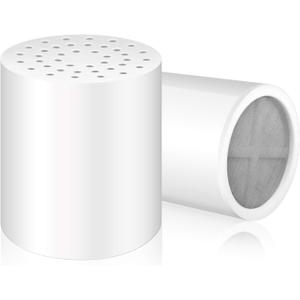 FEELSO 2 Pack 15 Stages Replacement Filters for Hard Water Remove Chlorine and Harmful Substances