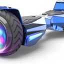 Electric Hoverboard for Kids with Flashing Wheels, Dual 200W Motors Hover Board with 6.5" All Terrain Tire, 6 Miles Max Range, Self Balancing Scooter Supports Up to 165 lbs (Blue)