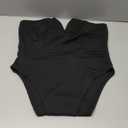 Milumia Women's Strapless Deep V Neck Bodysuit Sexy Backless Slim Fitted Tube Tops (Large, Black)