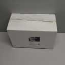 Ciaell 12 PCS Plastic Ribbed Wine Glasses - 10 OZ Plastic Square Wine Glasses with Stem - Disposable Champagne Cups for Parties & Weddings & Party (Clear)