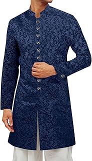 Runcati Mens Kurta Sherwani Coats Kaftan Indian Ethnic Royal Suits Mandarin Collar Wedding Festive Party Blazer XL Runcati Mens Kurta Sherwani Coats Kaftan Indian Ethnic Royal Suits Mandarin Collar Wedding Festive Party Blazer XL