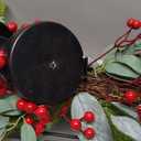 22 Inch Christmas 3 Tray Candle Holder Centerpieces for Dinging Table Decoration, Winter Holiday Centerpieces for Home Decor, Xmas Candle Centerpieces Decoration with Leaves and Berries