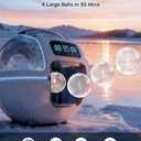 Silonn 2″ Sphere Ice Maker, Clear Ice Ball Maker with Slow-Melting, 4 pcs in 35 Mins, 144 pcs/Day, Crystal Sphere & Rapid Sphere Technology, Self-Cleaning Ice Maker Countertop Ideal for Whiskey