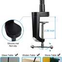 Gooseneck Large Tablet Stand, Heavy Duty Aluminum Long Arm Desk Tablet Holder, Flexible Arm Clip Tablet Mount for iPad Pro 9.7, 10.5, 12.9 Air, Galaxy Tabs, Surface Pro/GO and 9.5-14.5" Tablets
