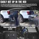 WEILEITE Rear Bed Step Retractable Truck Tailgate Bumper Step Fit for Dodge Ram 1500 DT(New Body Style) 2019 2020 2021 2022 2023 2024 2025 2026 Replaces 82215289AG 82215289AH 82215289 82215289AB