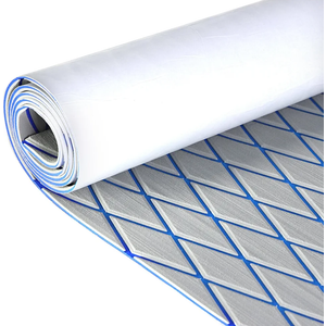 KXKZREN EVA Foam Boat Flooring Decking Sheet 6mm Thick Diamond Anti-Slip Marine Flooring Mat Self Adhesive Deck Pad for Bass Boat Yacht Motorboat RV Cooler Tops