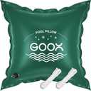 GOOX 8'8' Pool Pillows for Above Ground Pools, Winterizing Pool Air Pillow for Support Covers, 0.4mmThick PVC Ice Equalizer, Large Pool Pillow for Winter Closing, Rope Included(2 * 40ft)